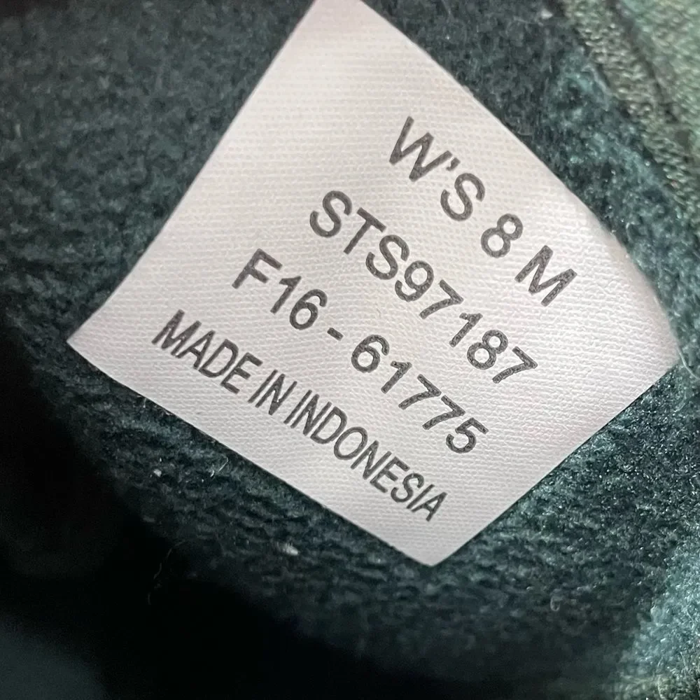 Sperry Forest Green Textured Ankle Duck Rain Boots